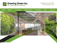 Tablet Screenshot of growinggreen.com